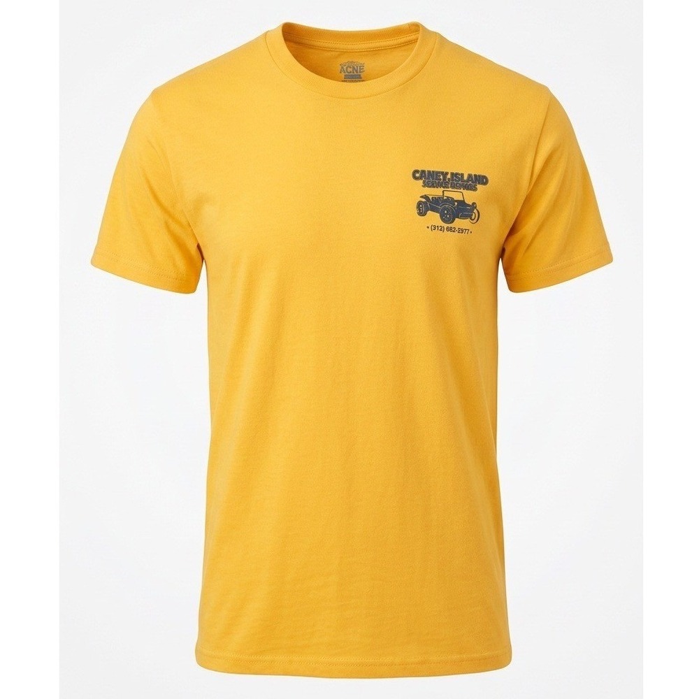 Coney Island Picnic Mens Yellow Sand Rovers Dune Buggy Graphic T-Shirt Small